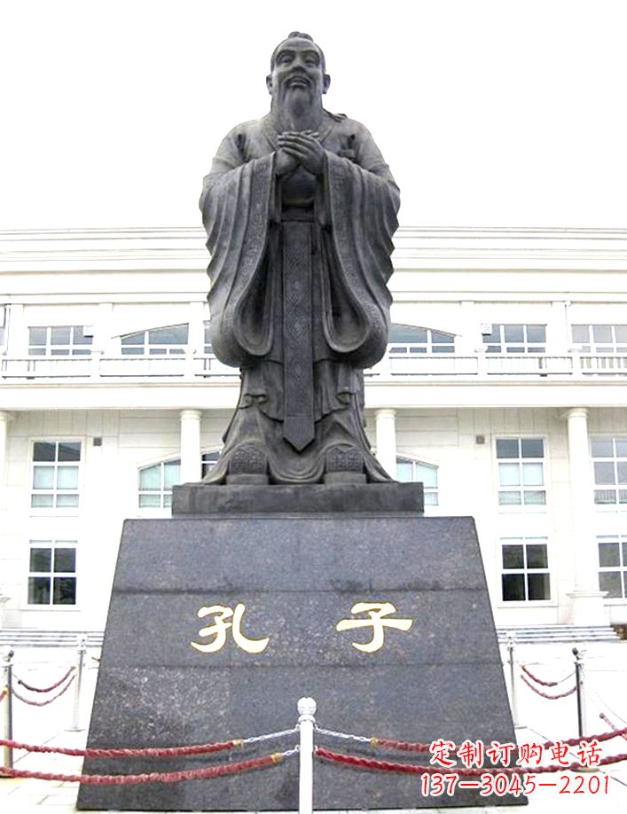 菏泽校园孔子雕塑