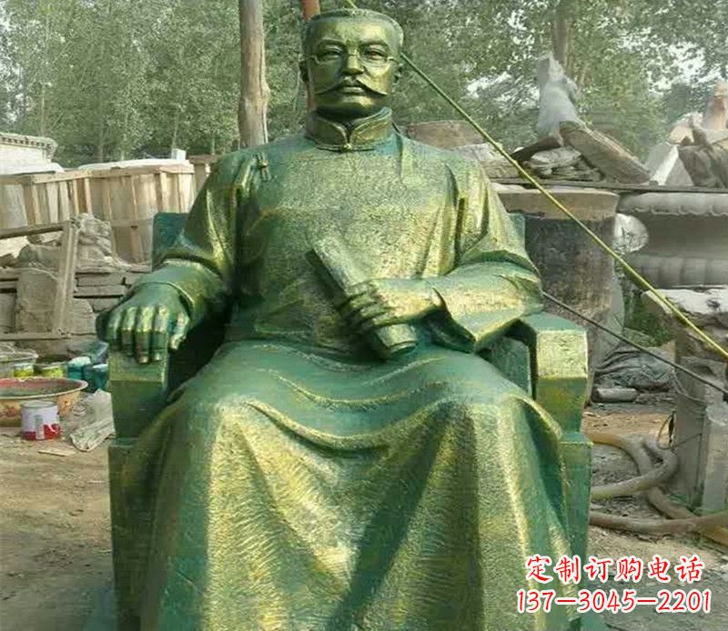 菏泽校园名人李大钊铜雕