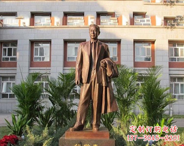菏泽校园钱学森铜雕