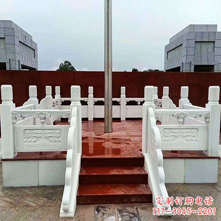 菏泽学校石雕升旗台