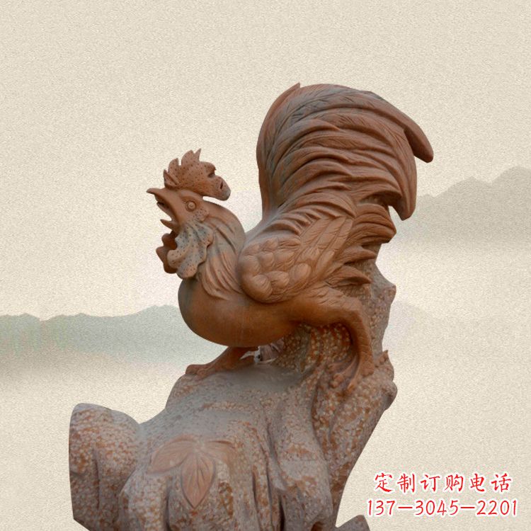 菏泽酉鸡景观石雕