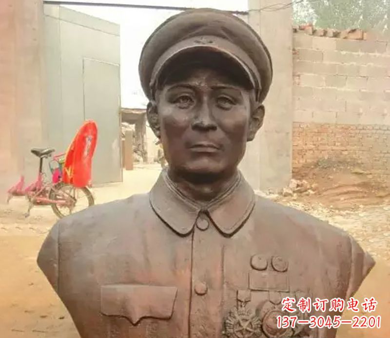 菏泽元帅名人胸像铜雕