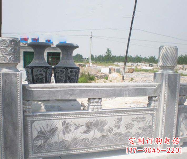 菏泽园林仿古石栏板景观石雕 (3)