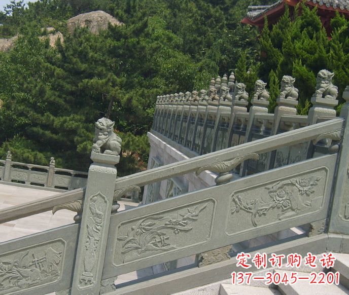 菏泽园林仿古石栏板景观石雕 (4)