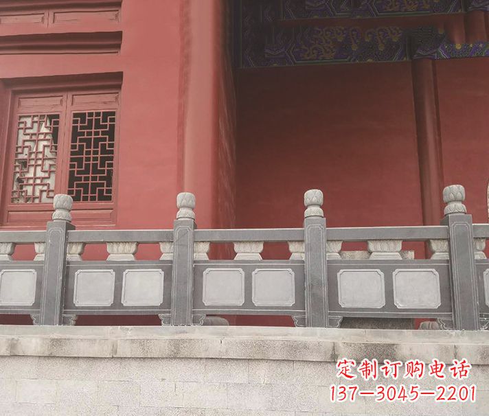 菏泽园林仿古石栏板景观石雕 (8)