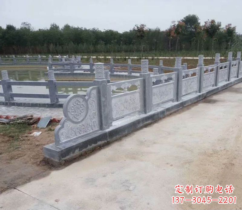 菏泽园林仿古石栏板景观石雕 (11)