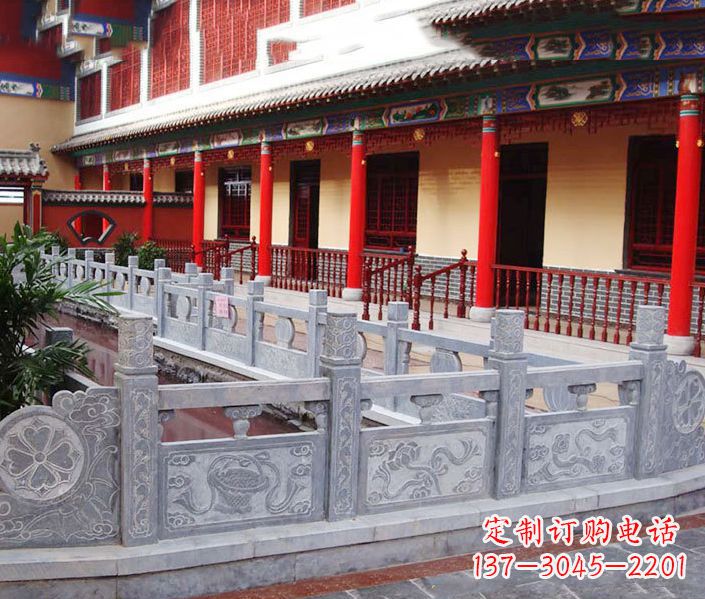 菏泽园林仿古石栏板景观石雕 (12)