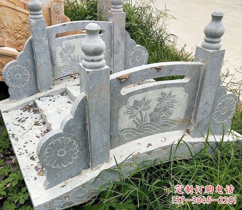 菏泽园林仿古石栏板景观石雕_1 (2)
