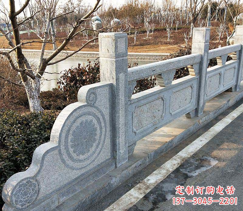 菏泽园林仿古石栏板景观石雕_1