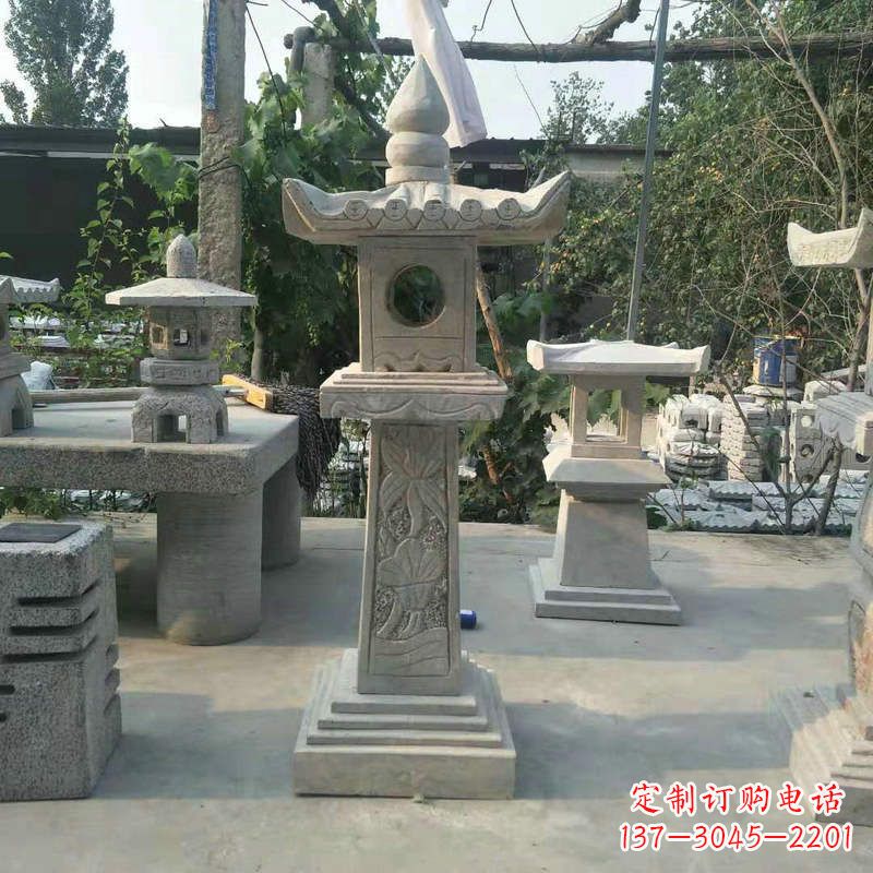 菏泽园林仿古做旧中式石灯