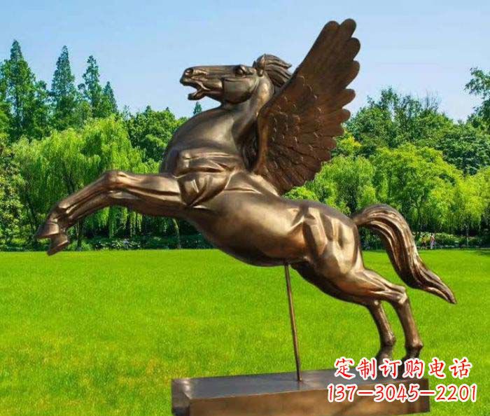 菏泽园林飞马铜雕