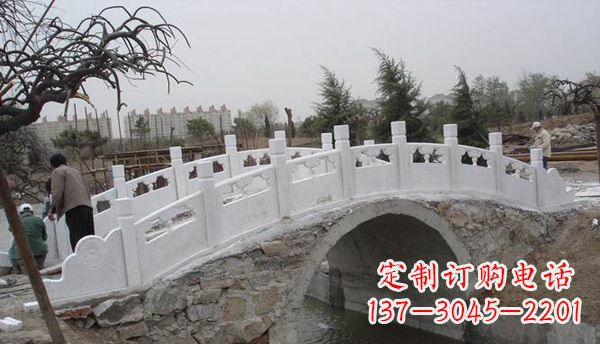 菏泽园林汉白玉大桥栏板景观石雕