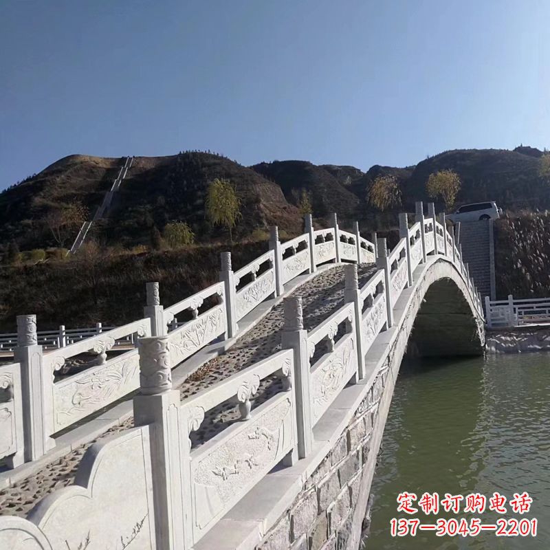 菏泽园林景点石雕桥栏板