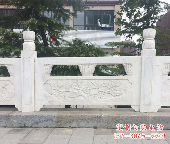 菏泽园林景观大理石浮雕栏板 (2)