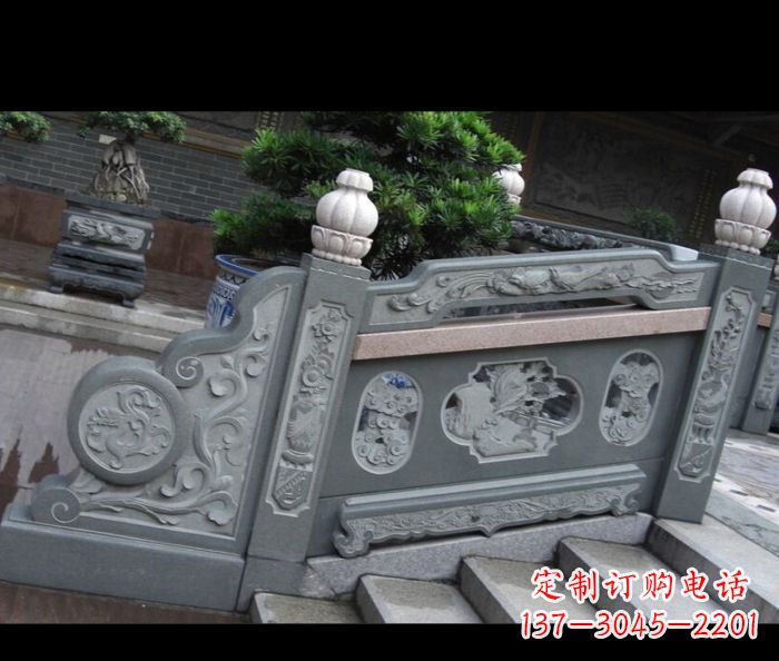 菏泽园林景观大理石栏板雕塑 (6)