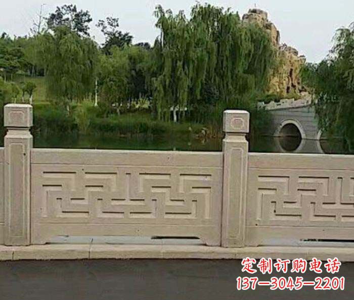 菏泽园林景观大理石栏板石雕 (4)