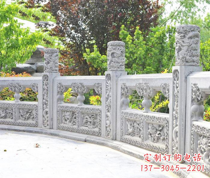 菏泽园林景观大理石栏板石雕 (9)
