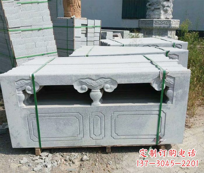 菏泽园林景观大理石栏板石雕 (13)