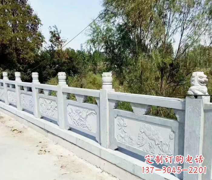 菏泽园林景观大理石栏板石雕_1