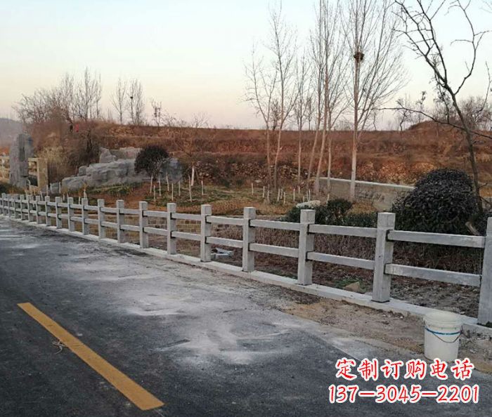 菏泽园林景观大理石栏杆石雕 (2)