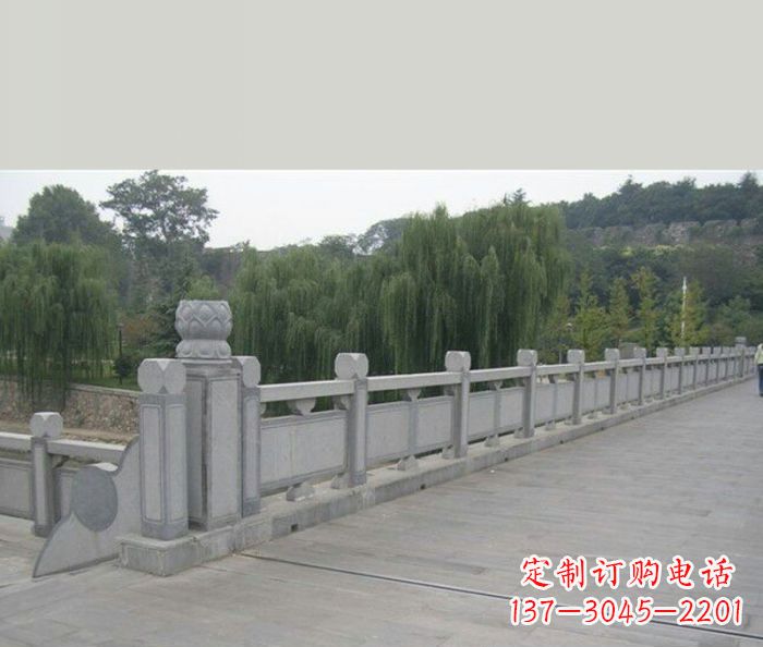 菏泽园林景观大理石栏杆石雕 (4)