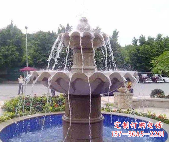 菏泽园林景观大理石喷泉石雕