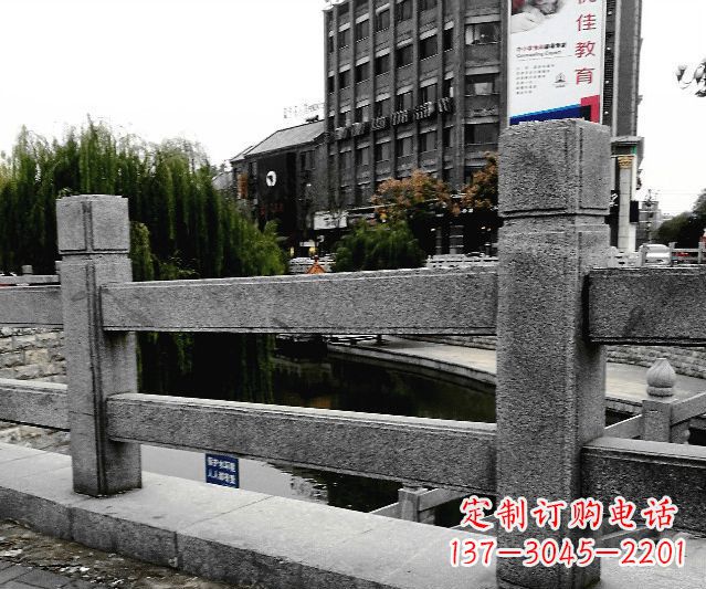 菏泽园林景观仿古石雕栏板 (9)
