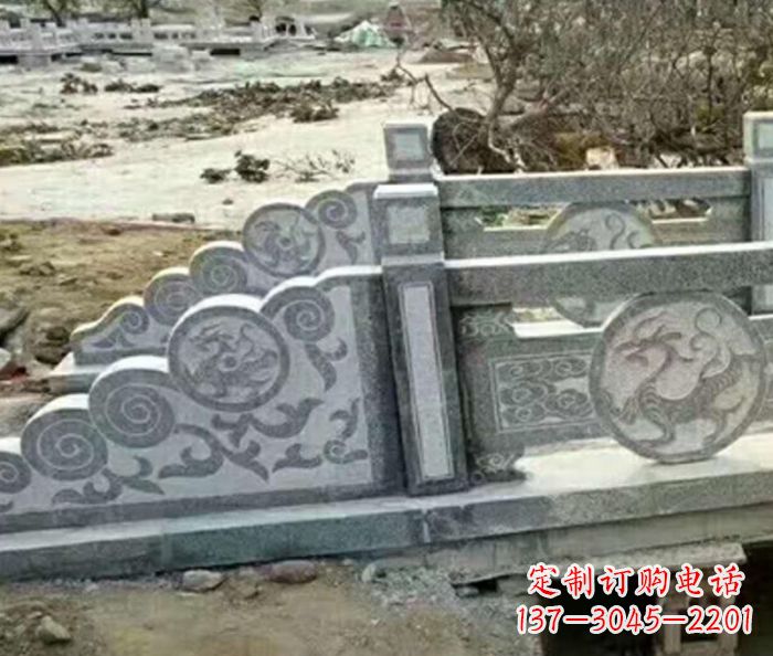 菏泽园林景观仿古石雕栏板 (10)