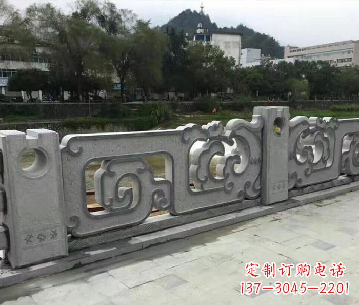 菏泽园林景观仿古石雕栏板_1