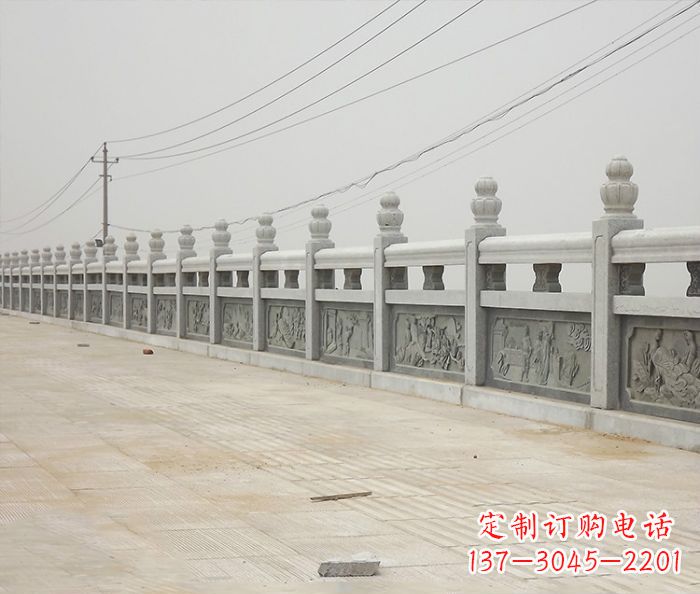 菏泽园林景观仿古石雕栏板_2