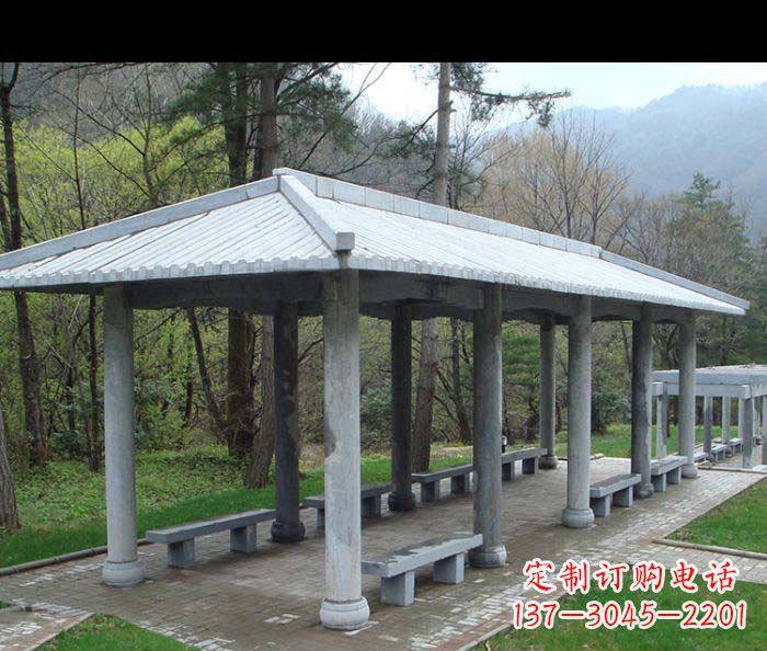 菏泽园林景观仿古石雕长廊