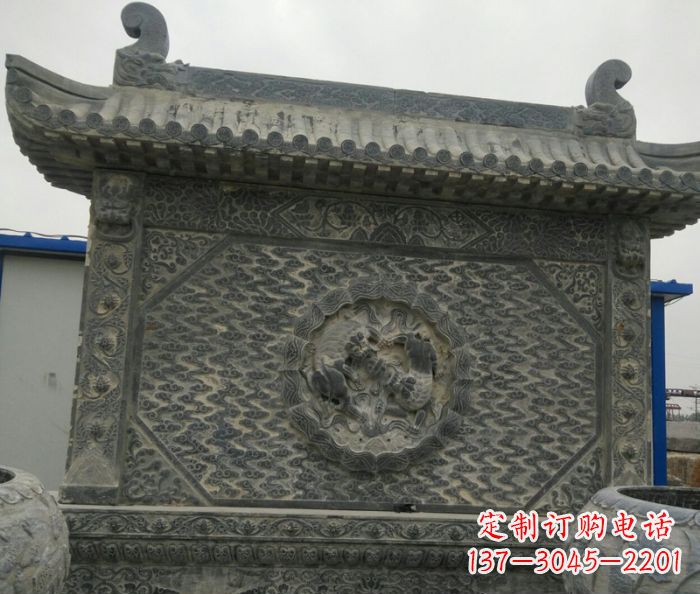 菏泽园林景观仿古石雕影壁