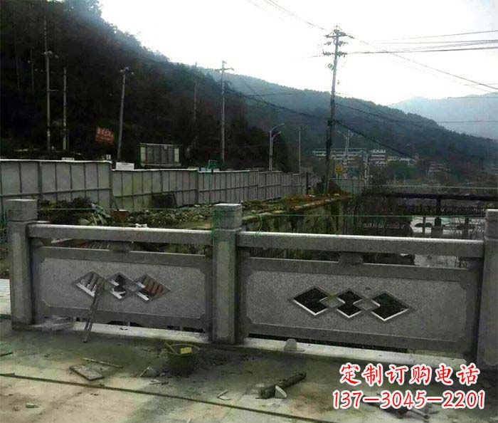 菏泽园林景观仿古石浮雕栏板 (2)