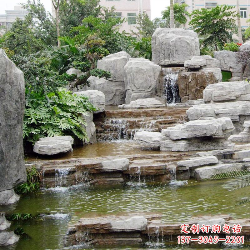 菏泽园林石头假山流水