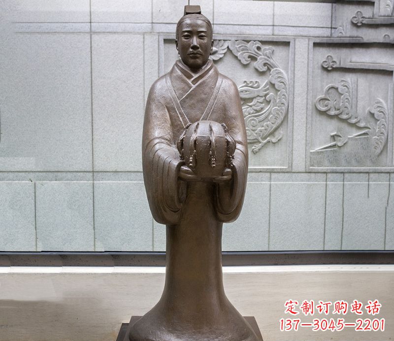 菏泽张衡科学家 人物铜雕