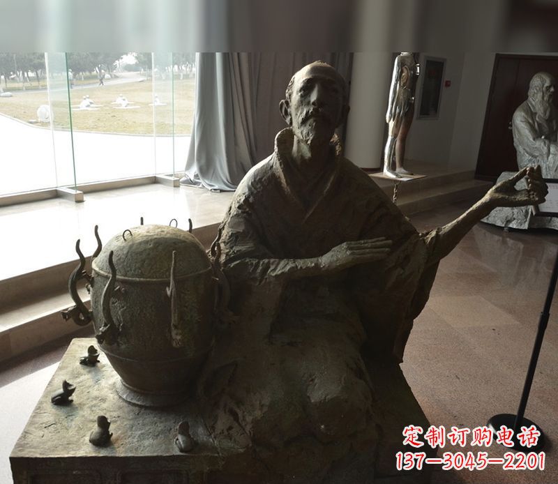 菏泽张衡铜雕