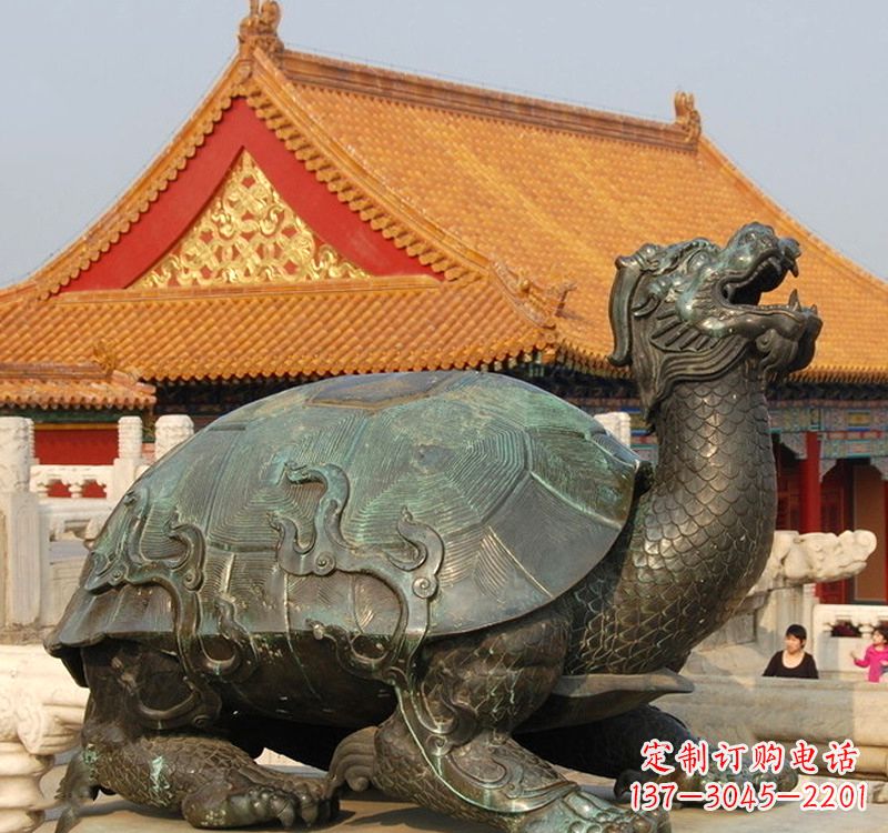 菏泽招财龙龟铜雕塑