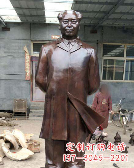 菏泽中国伟人毛泽东铜像
