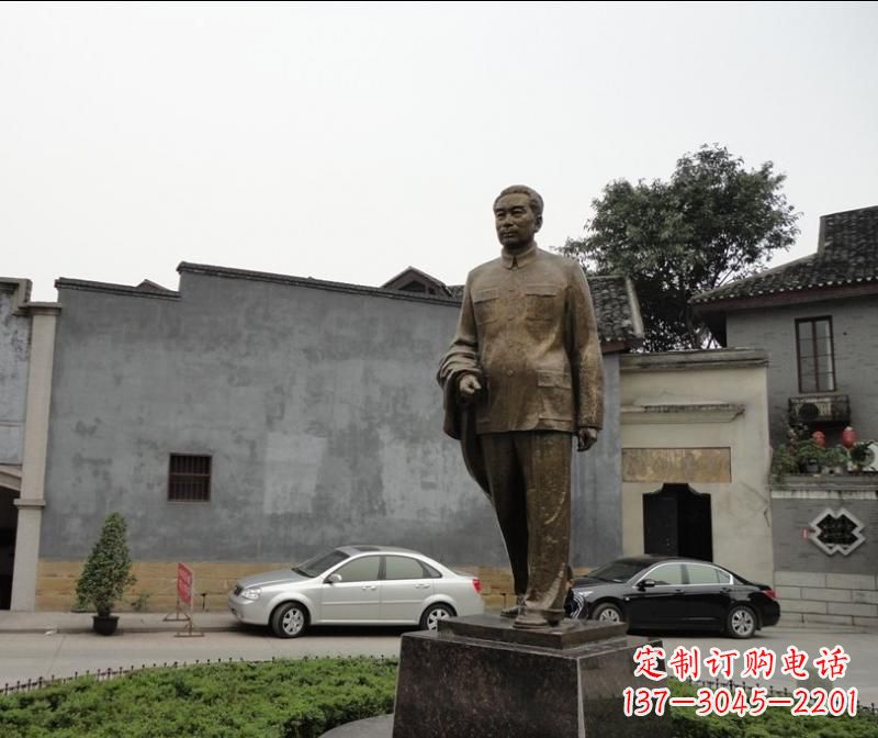菏泽周恩来铜雕