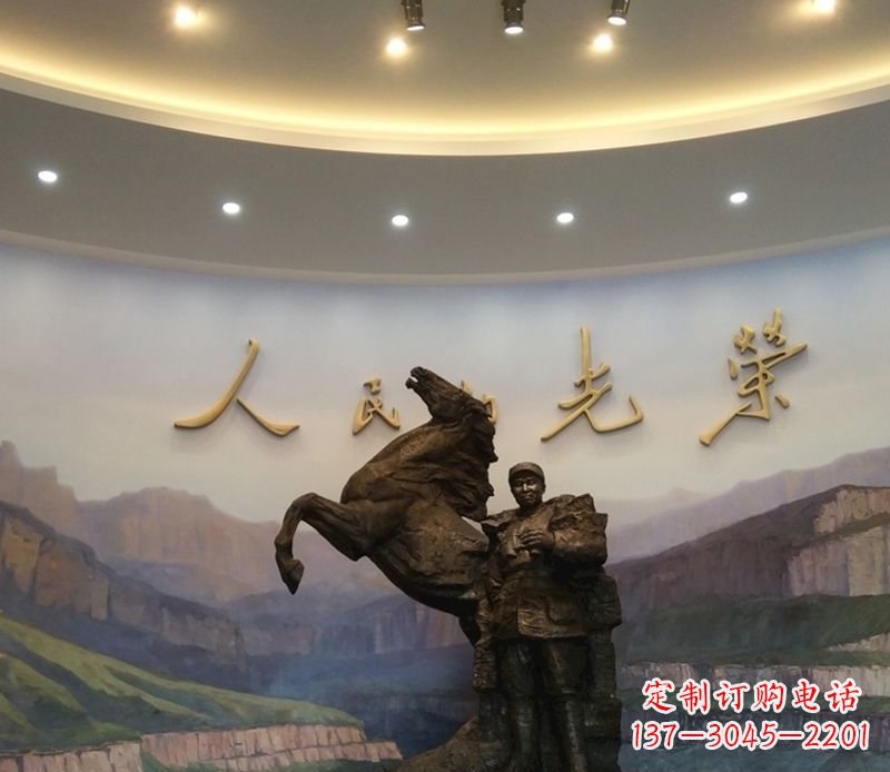 菏泽朱德人物景观铜雕