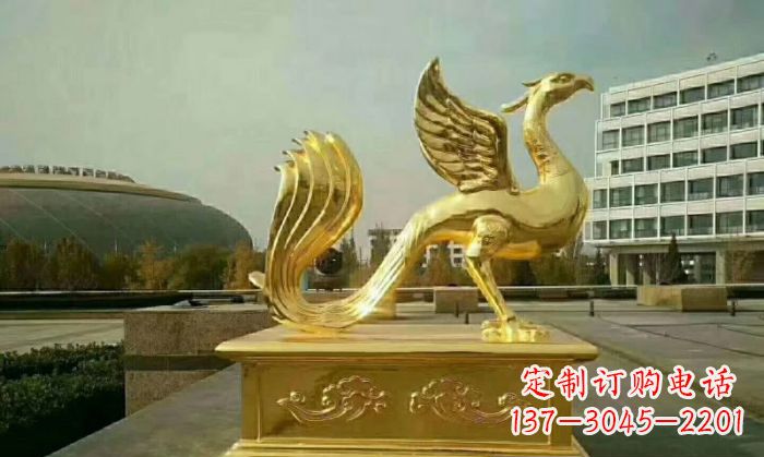 菏泽朱雀铜雕