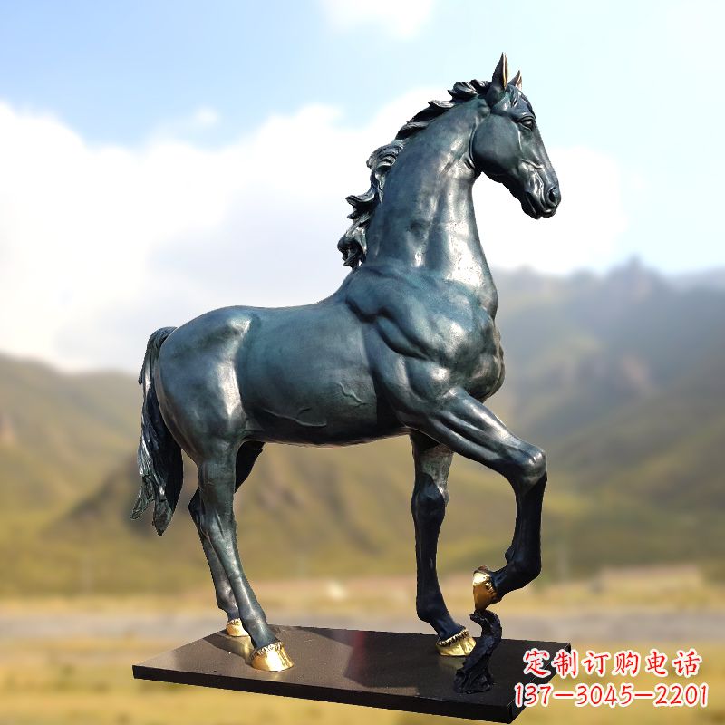 菏泽铸铜马铜雕塑