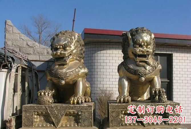 菏泽铸铜狮子雕塑