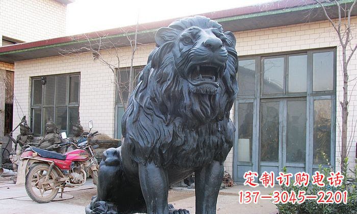 菏泽铸铜狮子铜雕